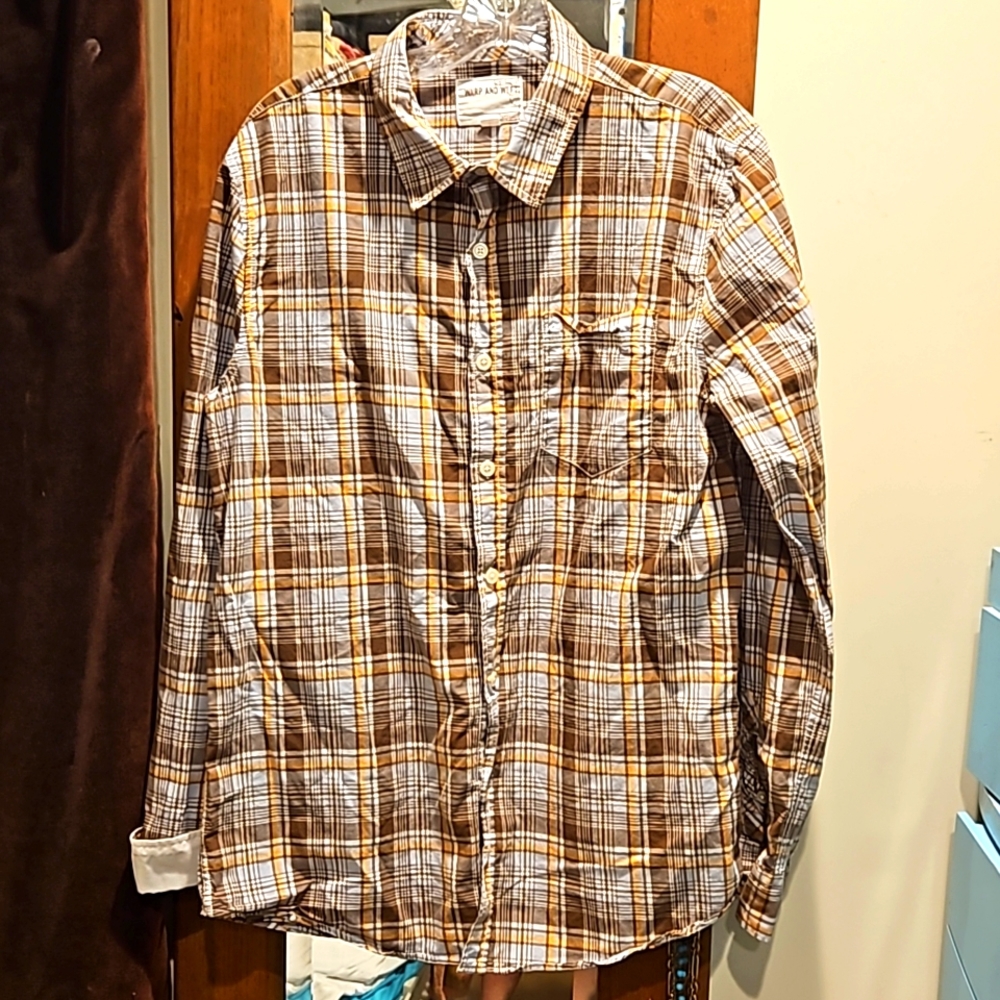 Warp + Weft Plaid Button-down Shirt